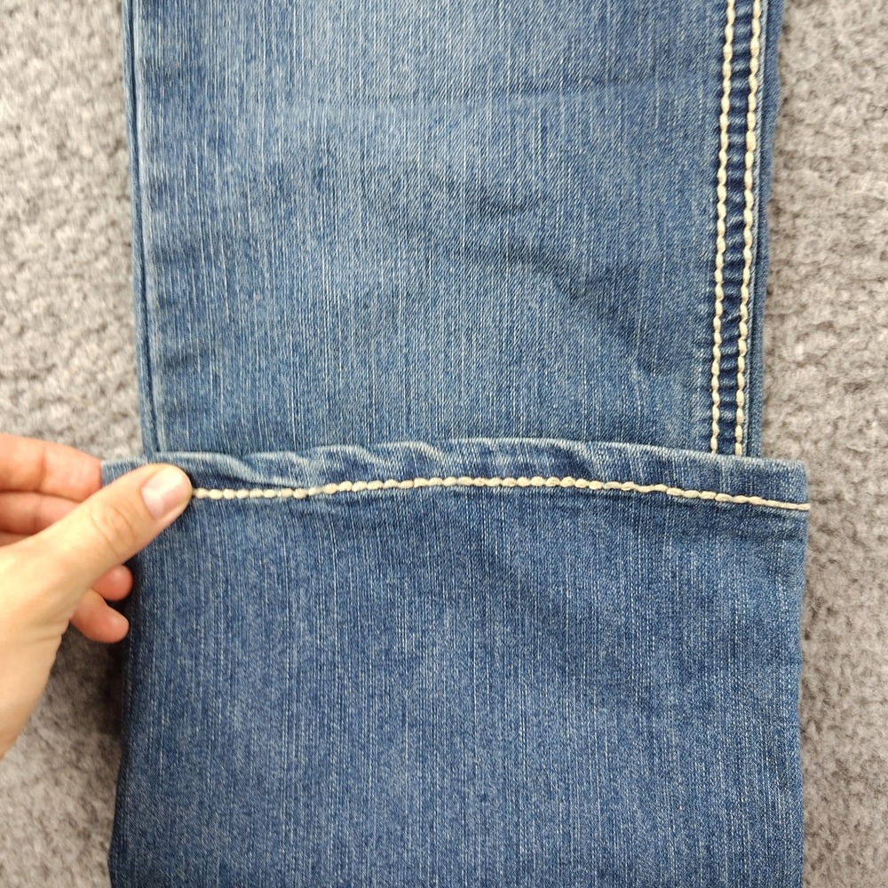 Nine West Missy Jeans Womens 10 Blue Bootcut Embroider Rhinestone Embellished - Picture 8 of 8